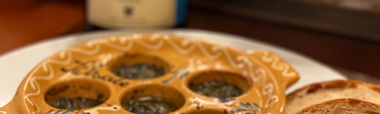 Weinberg-Schnecken mit Knoblauchbutter