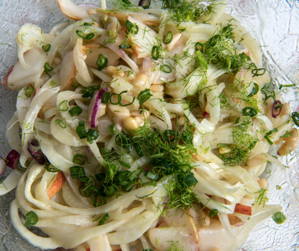 Fenchel-Birnen-Salat ohne Leber